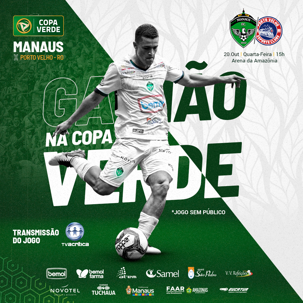 Manaus FC estreia na Copa Verde nesta quarta-feira 